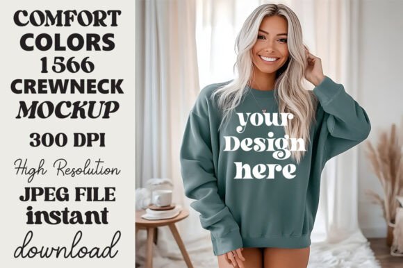 Comfort Colors 1566 Mockup Blue Spruce Review