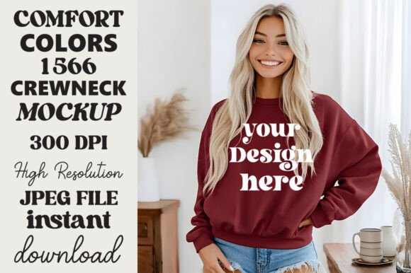 Comfort Colors 1566 Mockup Crimson 13 Review