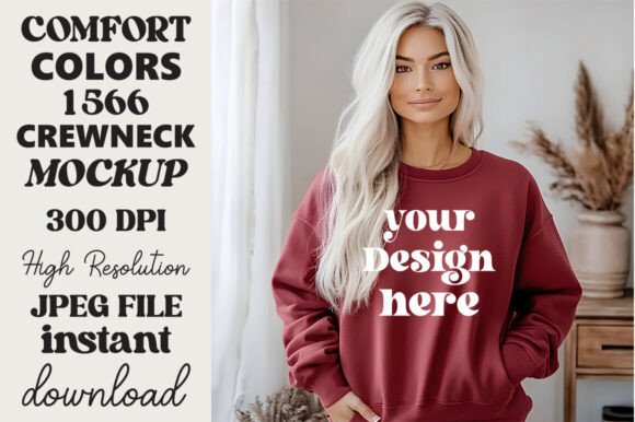 Comfort Colors 1566 Mockup Crimson 16 Review