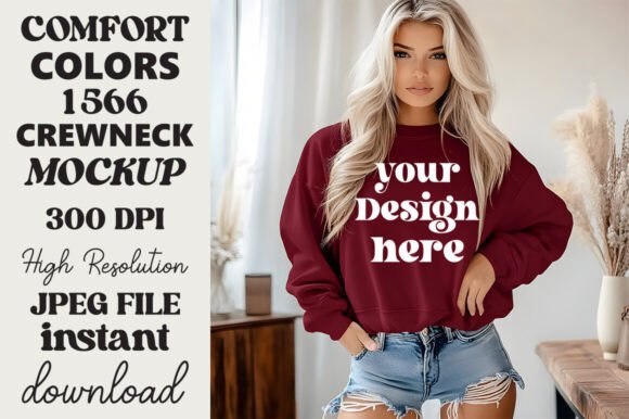 Comfort Colors 1566 Mockup Crimson 24 Review