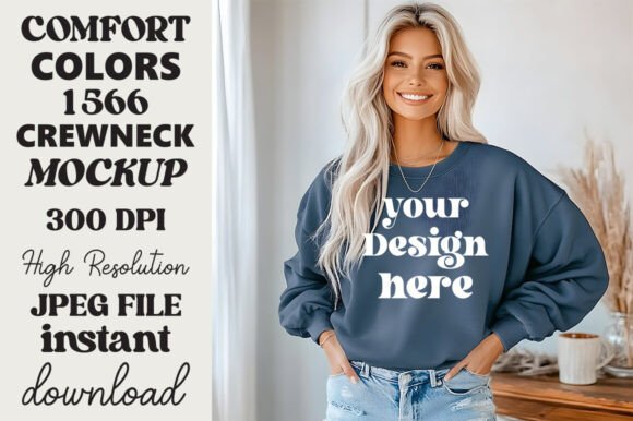 Comfort Colors 1566 Mockup Denim 10
