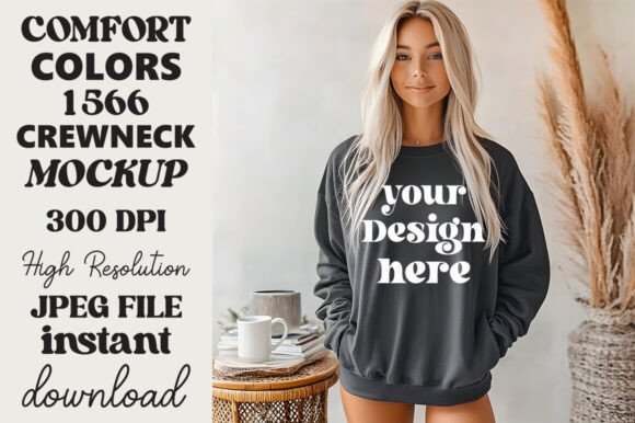 Comfort Colors 1566 Mockup Pepper 16