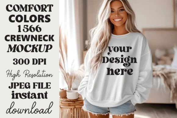 Comfort Colors 1566 Mockup White 12