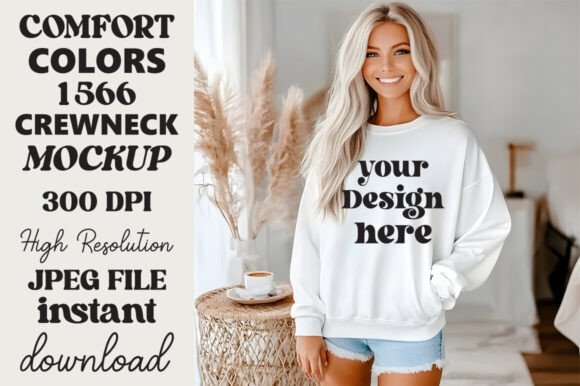 Comfort Colors 1566 Mockup White 16
