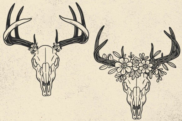 Flower Stag Skull SVG: A Bold Design for Real Projects