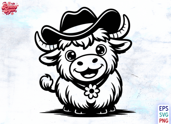 Highland Cow Cowboy Hat SVG PNG Review for Real Embroidery Projects