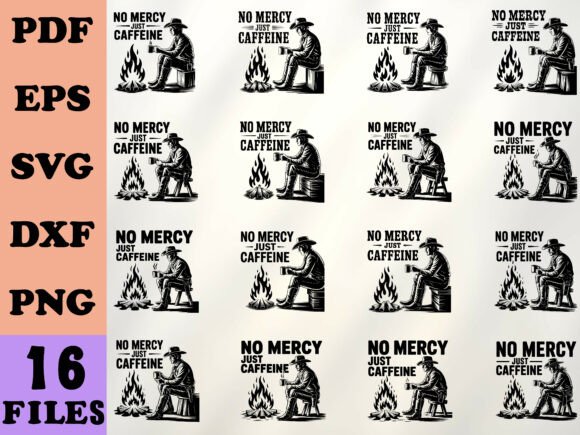 No Mercy Just Caffeine Western SVG Review
