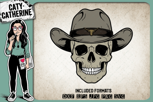 Review of the Cowboy Skull Bull Horn Hat Embroidery Design