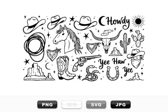Western Cowboy SVG Clipart Set Review for Real Projects